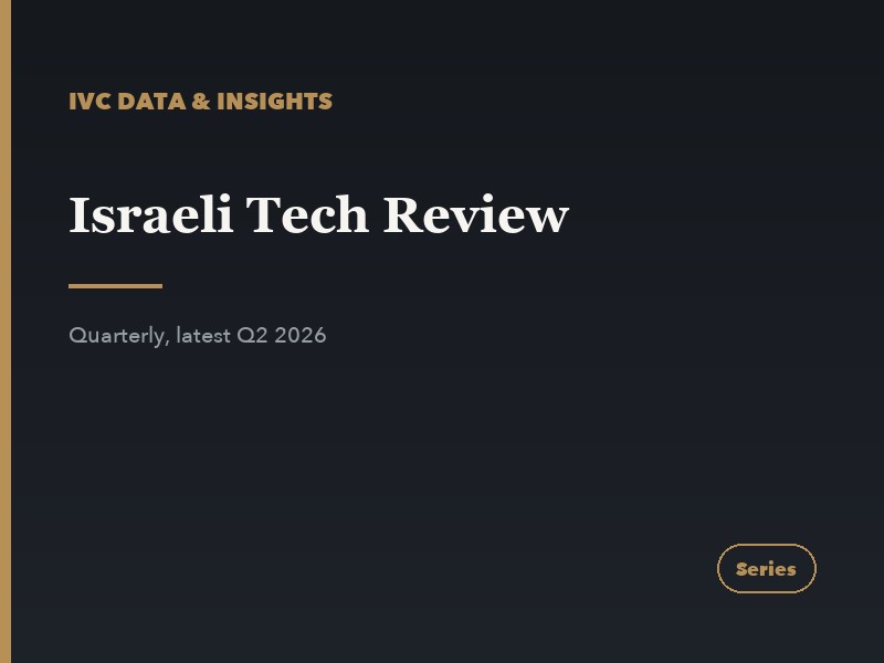 Israeli Tech Review. IVC Data & Insights · Quarterly
